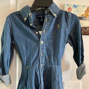 Denim dress perfect for picture day!